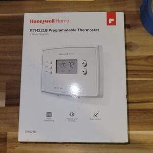 Honeywell Home White RTH221B Programmable Thermostat For‎ At Home Open Box